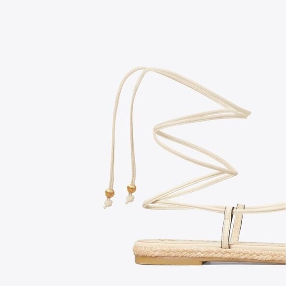 NEW TORY BURCH WOMEN’S BASKET-WEAVE ESPADRILLE SHOES SIZE 9M - Picture 4 of 4